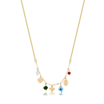 18K Gold Layered Oro Laminado Necklace